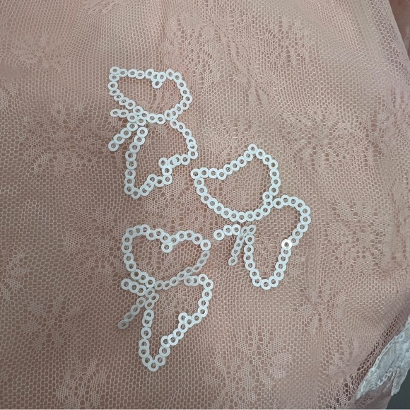 For love and lemons light peach lace mini dress in size small - Picture 6 of 16